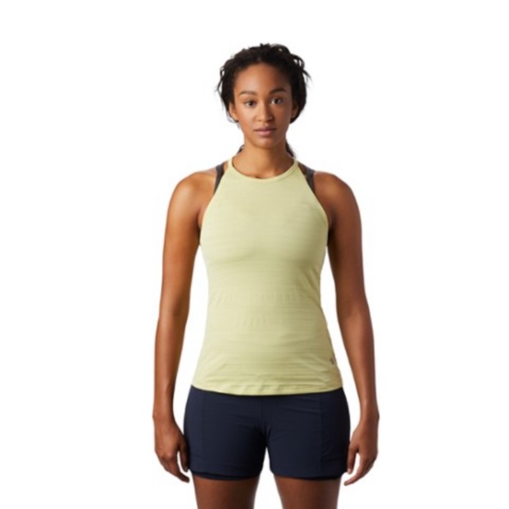 Mountain Hardwear Mighty Stripe Tank Top Lime Green Yellow